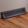 24" Solid Steel Victorian Baseboard Register