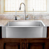 24" Vaiden Stainless Steel Single-Bowl Farmhouse Sink - Rippled Apron