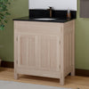30" Mission Unfinished Red Oak Vanity for Undermount Sink - 34" Height