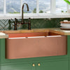 33" Wheaton Copper Hammered Apron Single-Bowl Farmhouse Sink