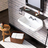 36" Epsey Vitreous China Wall-Mount Bathroom Sink