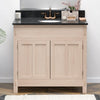 36" Narrow Mission Unfinished Red Oak Vanity for Undermount Sink - 34" Height