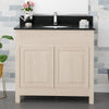 36" Vippis Unfinished Red Oak Raised Panel Vanity for Undermount Sink - 34" Height
