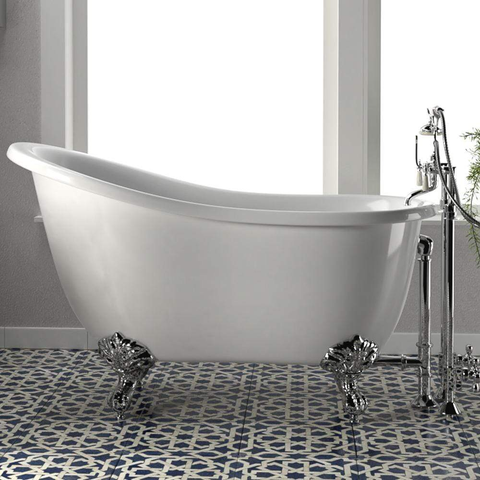 Clawfoot tub caddies enhance your relaxation time