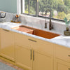 55" Garrison Copper Undermount Sink with Drainboard