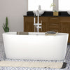 59" Narmey Resin Freestanding Tub