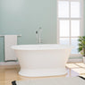 66" Extra Wide Calvary Resin Freestanding Tub with Base