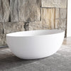 67" Extra Wide Mian Resin Freestanding Tub with Integral Drain and Overflow