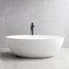 67" Extra Wide Mian Resin Freestanding Tub with Integral Drain and Overflow