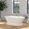 71" Edgewood Acrylic Double-Ended Tub with Pedestal