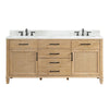 72" Catalpa Single Bathroom Vanity - Weathered Fir