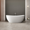 72" Extra Wide Bandon Resin Freestanding Double-Slipper Tub