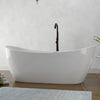 72 Extra Wide Crofton Acrylic Double-Slipper Freestanding Tub With  Insulation