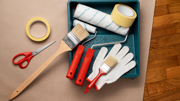 Tools for Painting the Sink