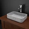 Almadane Smooth Honed Moon White Marble Vessel Sink