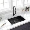 Botree Single-Bowl Undermount Stainles Steel Kitchen Sink - Gunmetal Black