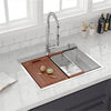 Canal Stainless Steel Single-Bowl Workstation Drop-In Sink