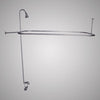 Code-Compliant Tub Faucet with Shower Rod, Riser and Shower Head