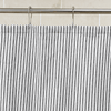 Cotton Duck Shower Curtain - White/Black Stripes