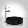 Deckers Smooth Polished Black Granite Infinity Vessel Sink