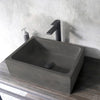 Edsall Rectangular Cast Concrete Vessel Sink - Dusk Grey