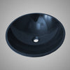 Eldora Smooth Speckled Polished Black Granite Vessel Sink