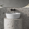 Gelber Round Cast Concrete Vessel Sink - White