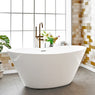 Grayson Acrylic Double-Slipper Freestanding Tub With Insulation