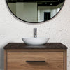 Henefer Vitreous China Decorated Vessel Sink - Matte White