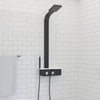 Kellen Pressure Balance Aluminum Shower Panel with Hand Shower - Black Finish