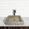 Peply Marble Vessel Sink - Dark Cream