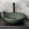 Tigard Round Cast Concrete Vessel Sink - Copper Green