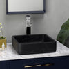 Toro Smooth Honed Black Forest Marble Vessel Sink