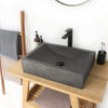 Vardaman Rectangular Cast Concrete Vessel Sink - Dusk Grey