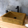 Vardaman Rectangular Cast Concrete Vessel Sink - Vintage Brown