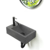 Zantala Cast Concrete Wall-Mount Sink - Dusk Grey