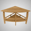 Zater Teak Corner Shower Stool