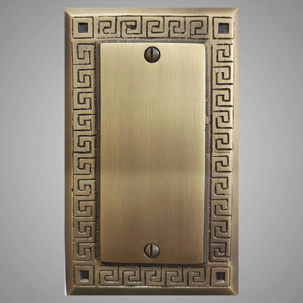 1 Blank Wall Plate - Greek Design