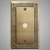 1 Coaxial Cable Wall Plate - Greek Design