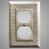 1 Gang Duplex Outlet Wall Switch Plate - Greek Design