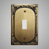 1 Gang Toggle Light Switch Plate - Victorian Design