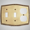 Picture of 2 Toggle, 1 Duplex Wall Switch Plate - Beaded Design