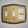 Picture of 2 Toggle, 1 Duplex Wall Switch Plate - Georgian Design