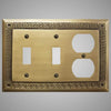 Picture of 2 Toggle, 1 Duplex Wall Switch Plate - Greek Design