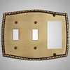 Picture of 2 Toggle, 1 Rocker Wall Switch Plate - Beaded Design