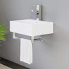 20" Alderson Wall-Mount Vitreous China Sink with Steel Towel Bar