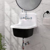 22” Alexane Enameled Cast Iron Wall Mount Bathroom Sink