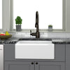 24" Sunnyvale Fireclay Single-Bowl Farmhouse Sink