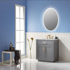 24" Surrey Oval Frameless Modern LED Bathroom Vanity Mirror
