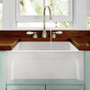 24" Westbury Fireclay Arched Front Single-Bowl Farmhouse Sink